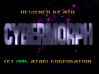 Cybermorph title screen for Jaguar